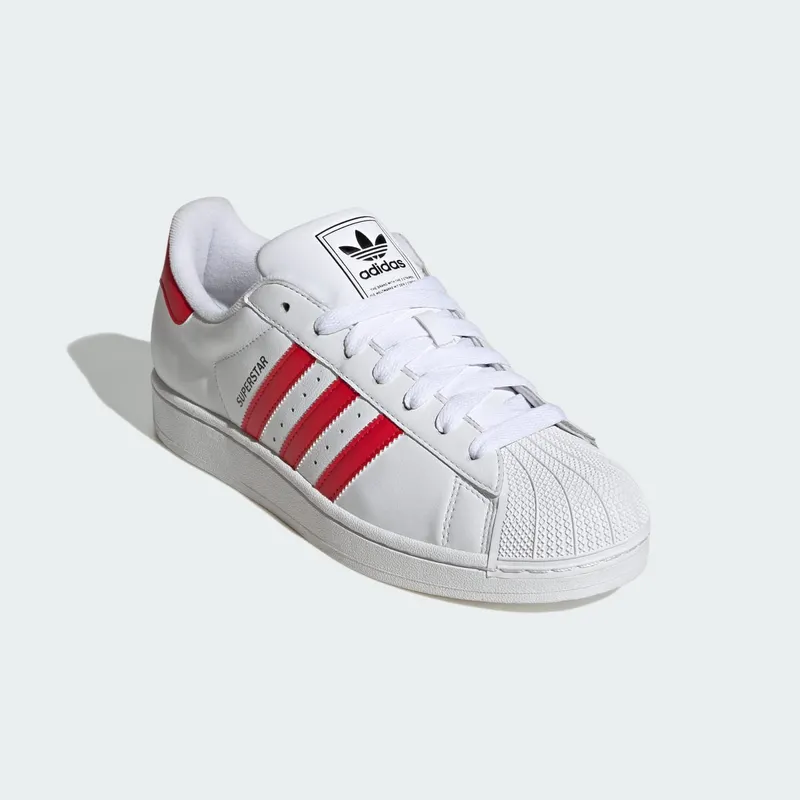 Adidas Superstar II “Cloud White / Better Scarlet” (JQ4728)