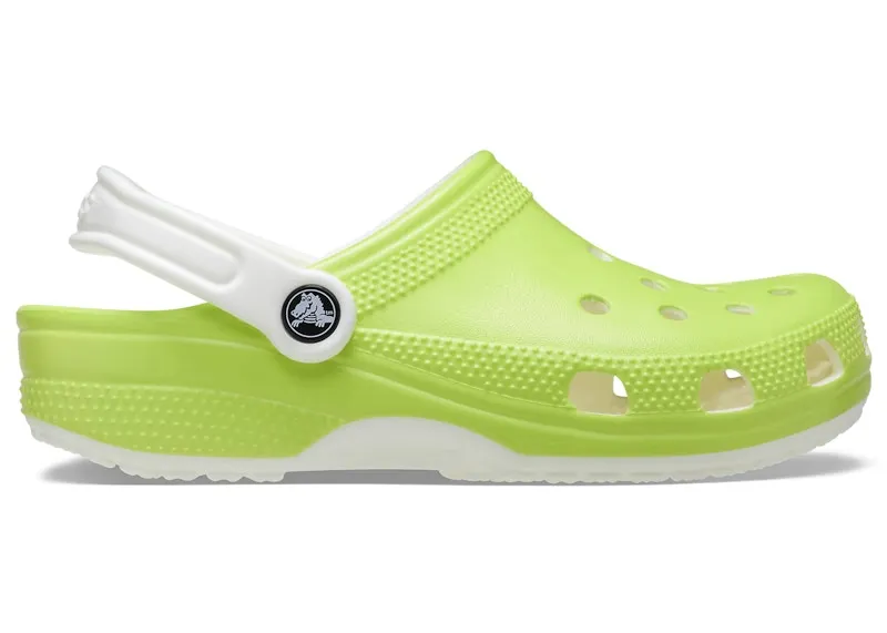 Crocs Classic Clog Glow-in-The-Dark Lime Green White (209101-3UH)