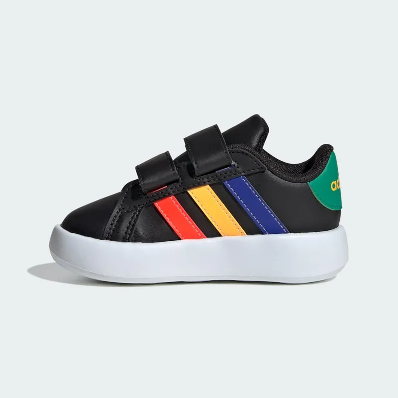 adidas Grand Court 2.0 Kids Core Black / Lucid Blue / Court Green (IE1372)