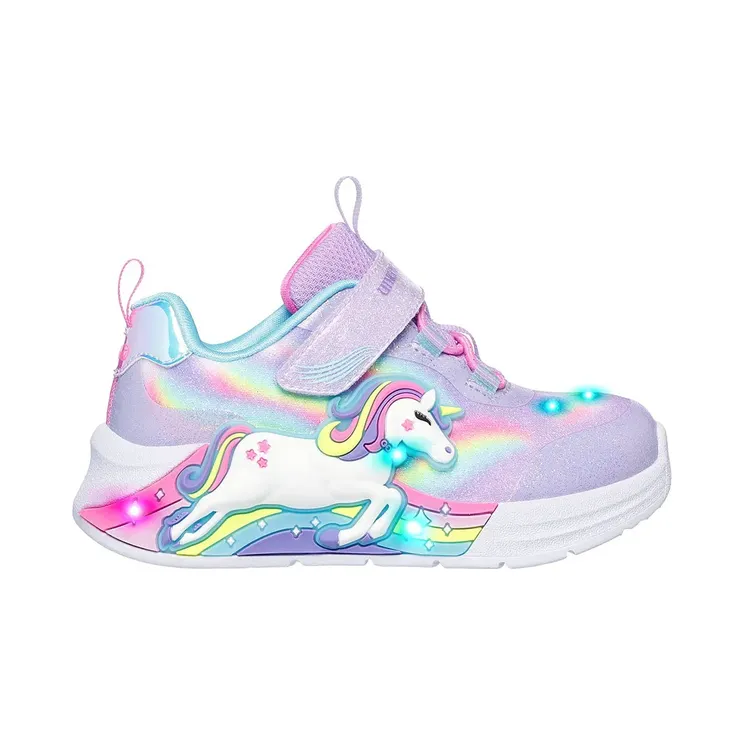 Skechers S-Lights Unicorn Chaser “Lavender” (302298NLVMT)