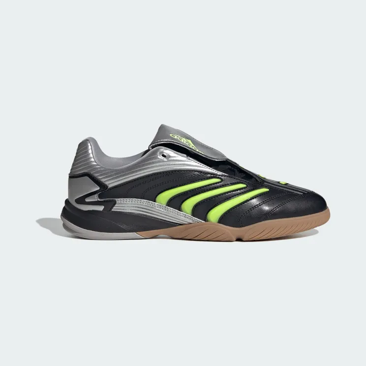 adidas Predator Sala “Core Black / Signal Green / Silver Metallic” (JQ3917)