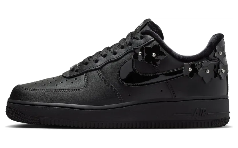 Nike Air Force 1 Low ’07 Womens “Florette Black / Off-Noir” (IR8637-001)