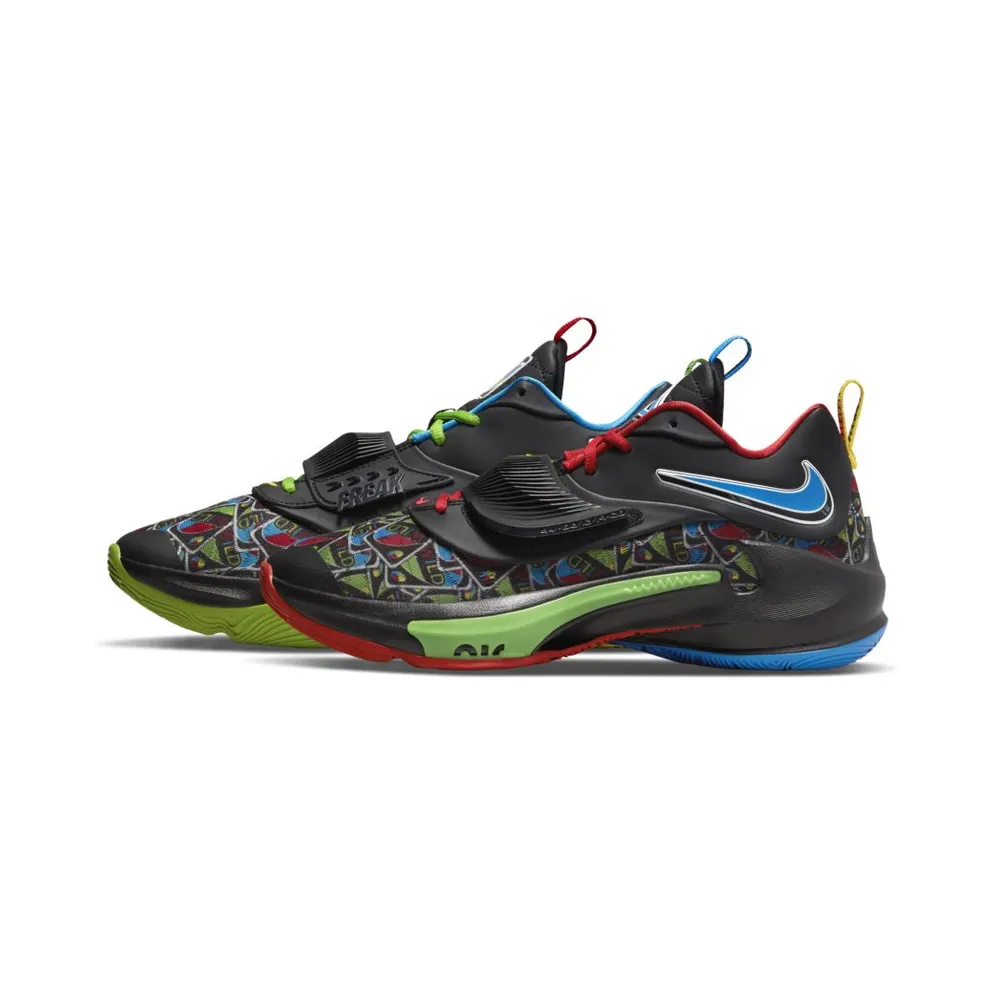 Nike Zoom Freak 3 “Black / White / Action Red / Green Bean” (DC9364-001)