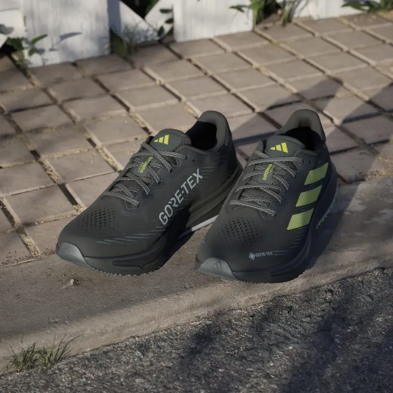 Adidas Supernova Rise GTX Running Shoes Core Black / Preloved Lime / Carbon (JR9598)