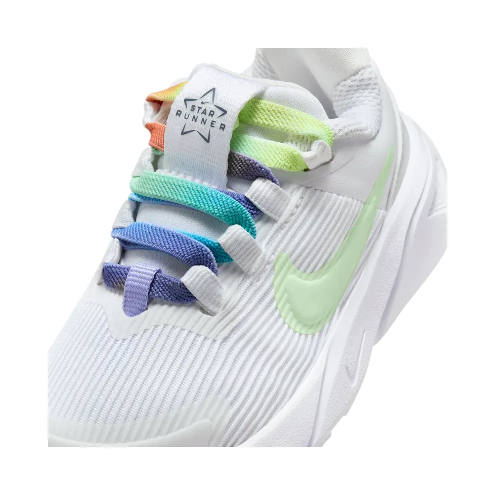 Nike Star Runner 4 Next Nature SE White Photon Dust Total Orange Vapor Green (FN4978-100)