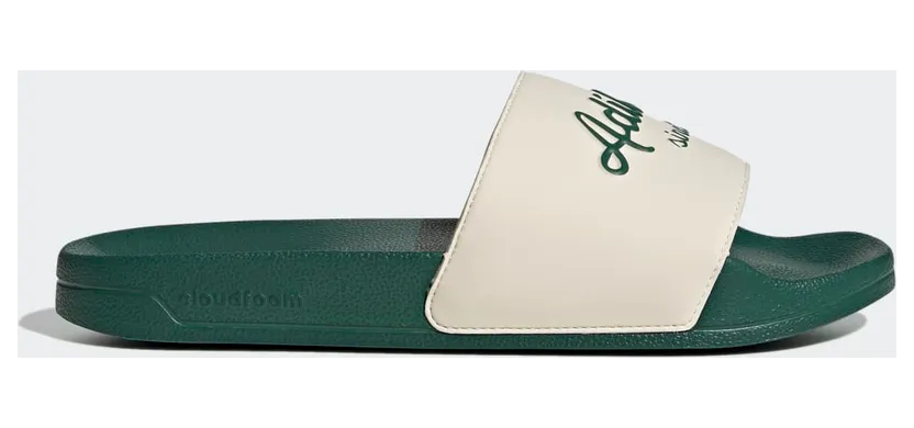 Adidas adilette Shower Badslippers Wonder White / Collegiate Green / Collegiate Green (GW8749)