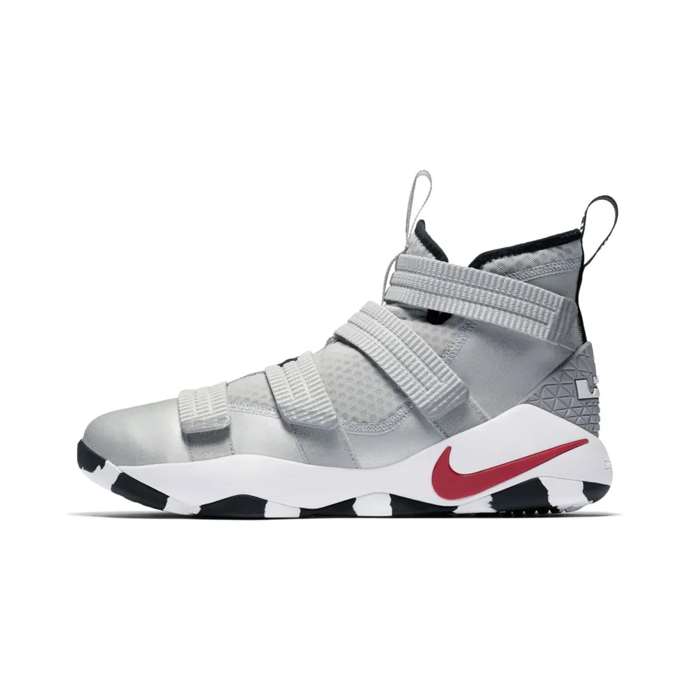 Nike LeBron Zoom Soldier 11 Silver Bullet Metallic Silver/White-Black-Varsity Red (897646-007)