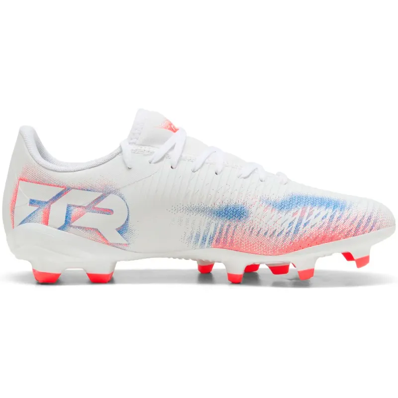Puma Future 8 Play FG/AG Fußballschuhe Damen 01 – PUMA white/PUMA black/glowing red 38 für Damen, weiß, Größe 38 EU (108612)