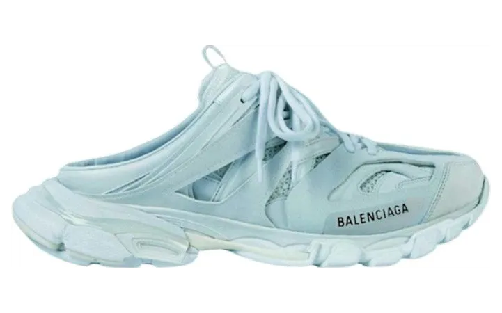 Balenciaga Track Mule Runners Light Blue Black (653814-W2FA6-4010)