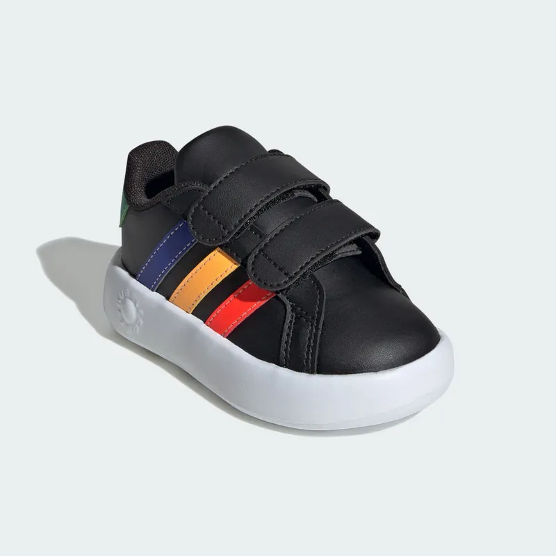 adidas Grand Court 2.0 Kids Core Black / Lucid Blue / Court Green (IE1372)