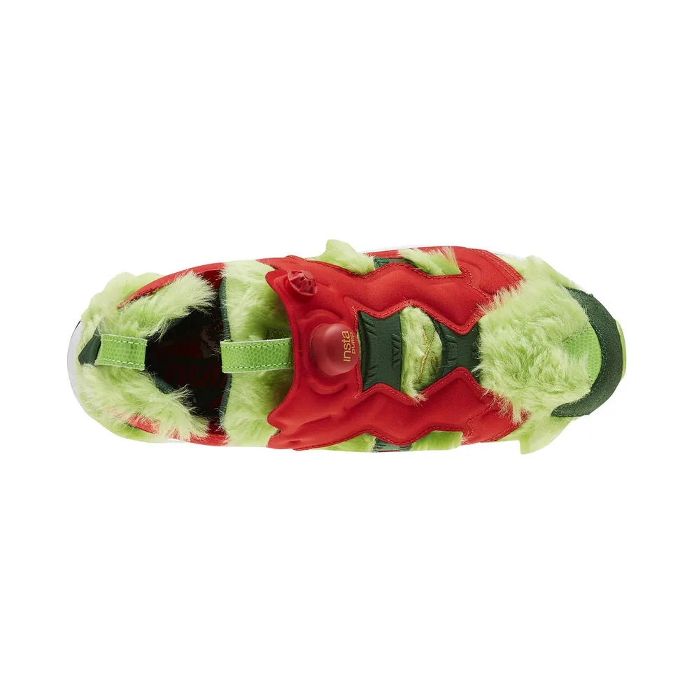 Reebok Instapump Fury Grinch Semi Solar Green/Scarlet-Pine Green-Gold Metallic (Other Brands Reebok)