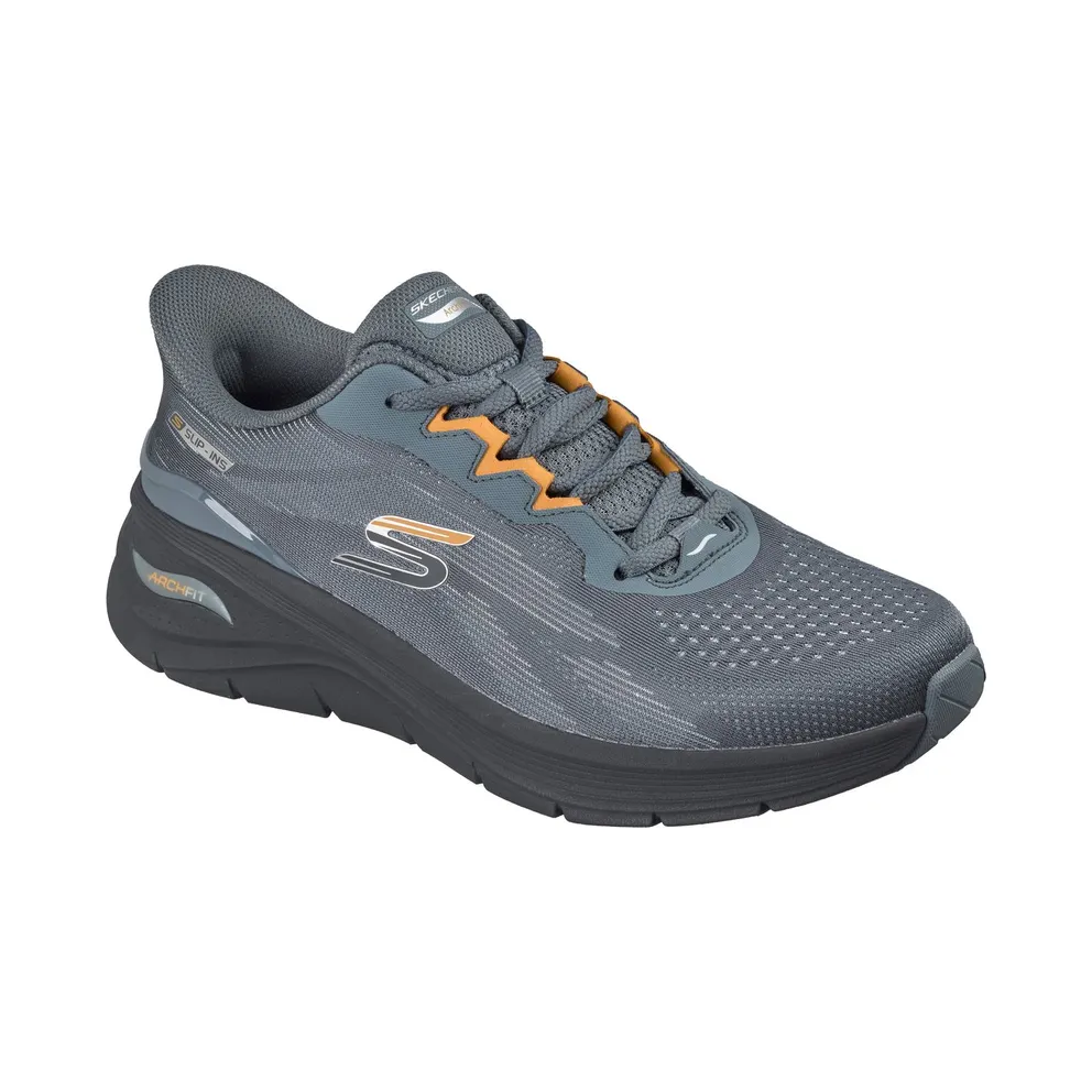 Skechers Slip-ins: Arch Fit 3.0 – Fiddow Sneaker Houtskool/Orange