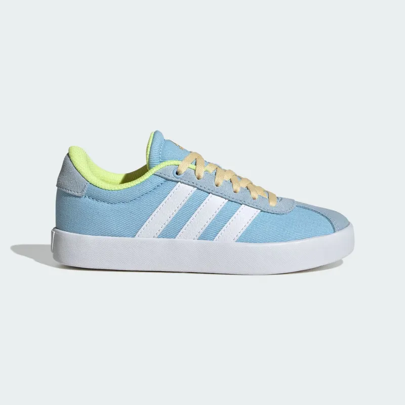 adidas VL Court 3.0 Clear Sky Cloud White Hi-Res Yellow (JS3487)