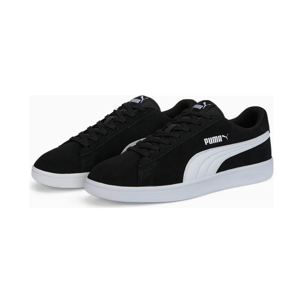 Puma Smash V2 brede White/Black (386436-01)