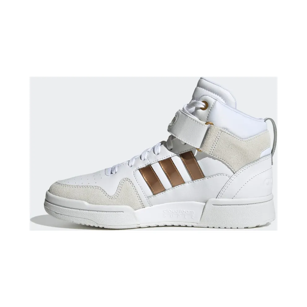 Adidas Postmove Mid Cloudfoam Super Lifestyle Basketball Classic Cloud White / Cloud White / Matte Gold (H06137)