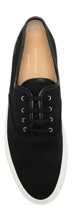 Common Project Four Hole Lace-up “Black” (5239 FOUR HOLE 7547) (2)