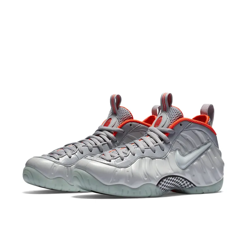 Nike Air Foamposite Pro Pure Platinum Pure Platinum/Pure Platinum-Wolf Grey-Bright Crimson (616750-003)