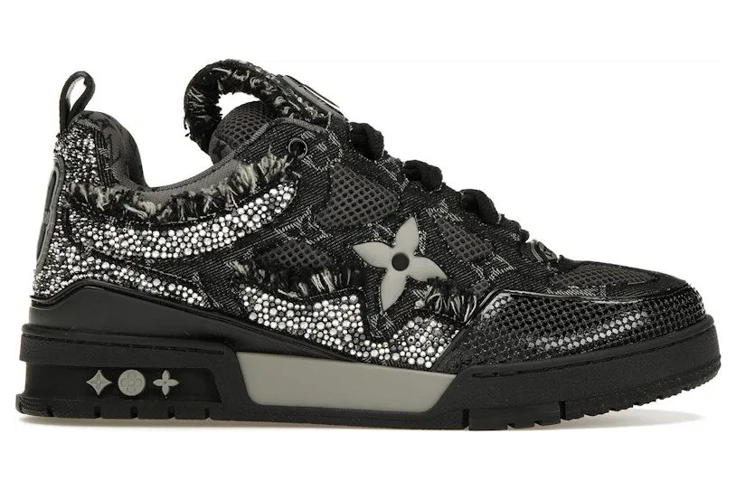 Louis Vuitton Skate Trainer Black Swarovski Monogran (1ABMHV)