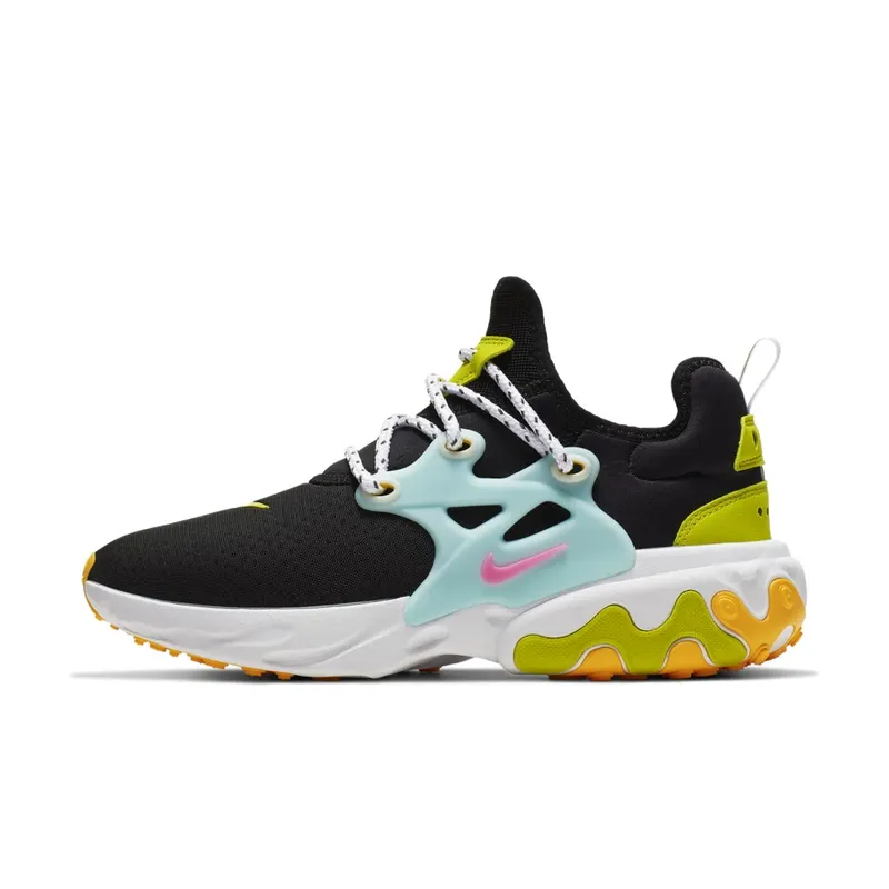 Nike React Presto Black Teal Tint Cyber (W) Black/Psychic Pink-Laser Orange-Teal Tint-Cyber (CJ0554-001)