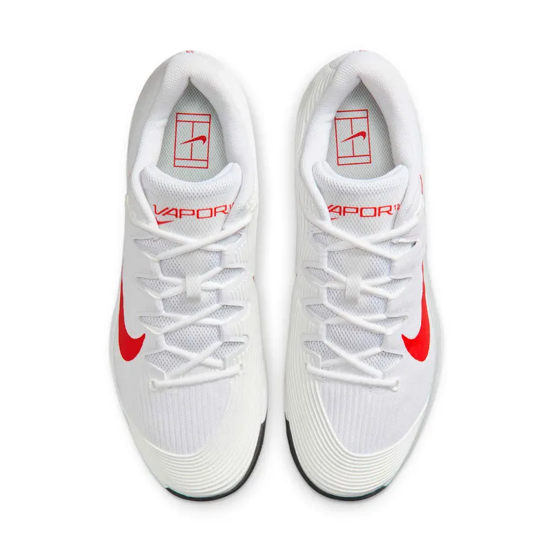 Nike Court Air Zoom Vapor 12 HC White Pure Platinum Light Crimson (FV5552-109)