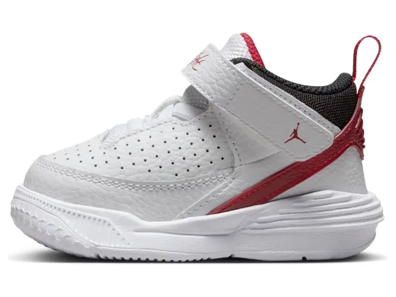 Jordan Max Aura 5 White Varsity Red Wolf Grey Black (DZ4355-101)