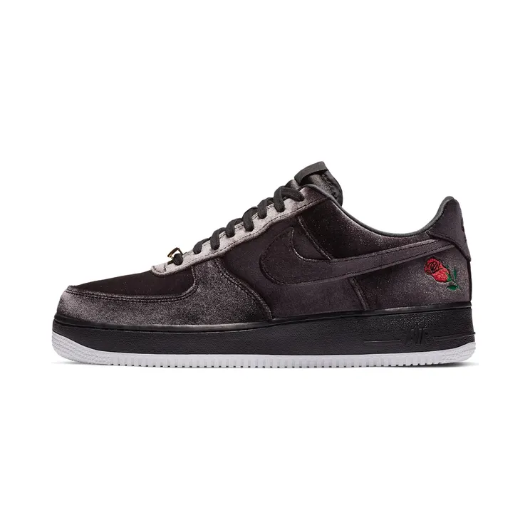 Nike Air Force 1 Low Rose Velvet “Black / White” (AH8462-003)