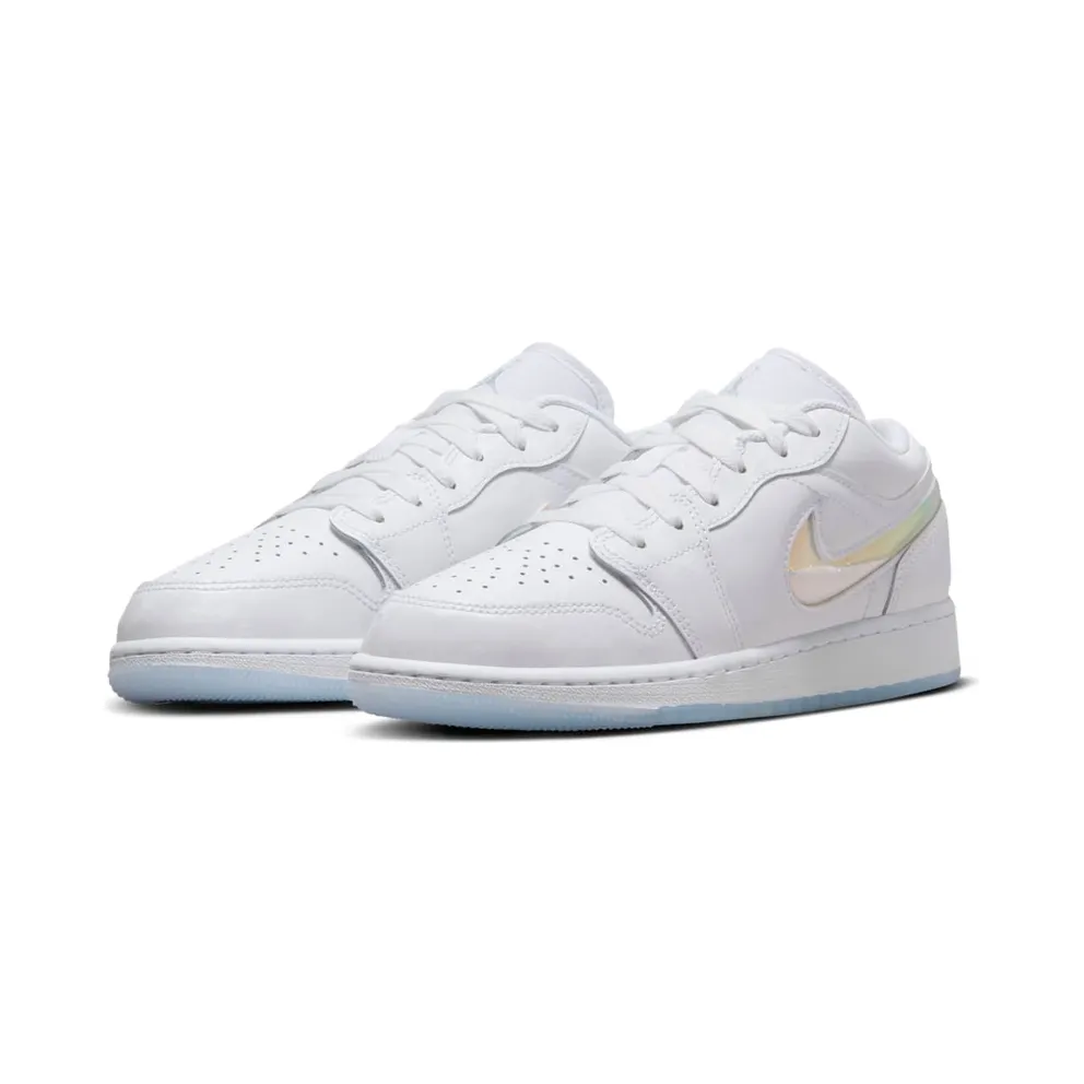 Air Jordan 1 Low GS “Glitter Swoosh” (FQ9112-100)