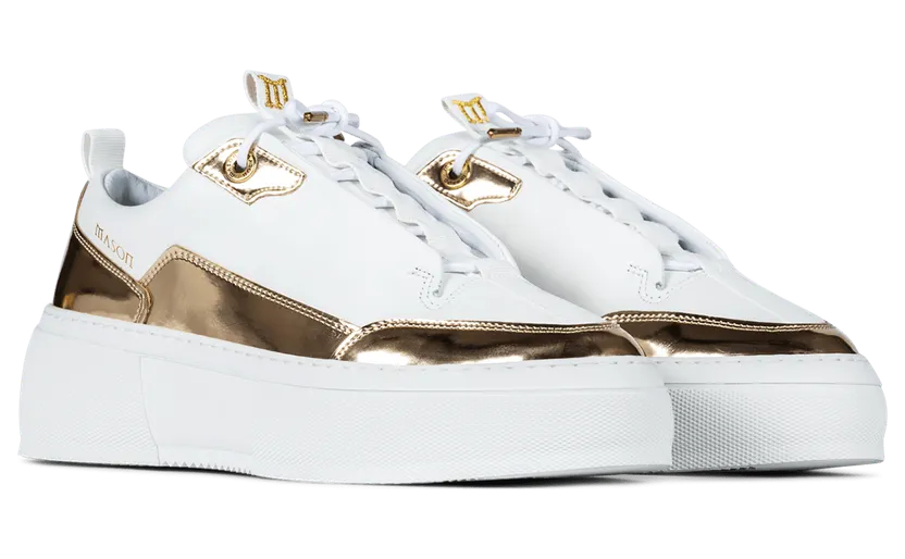 Mason Garments Next Gen Milano – Mirror – White / Gold Weiß (SS19-21B)