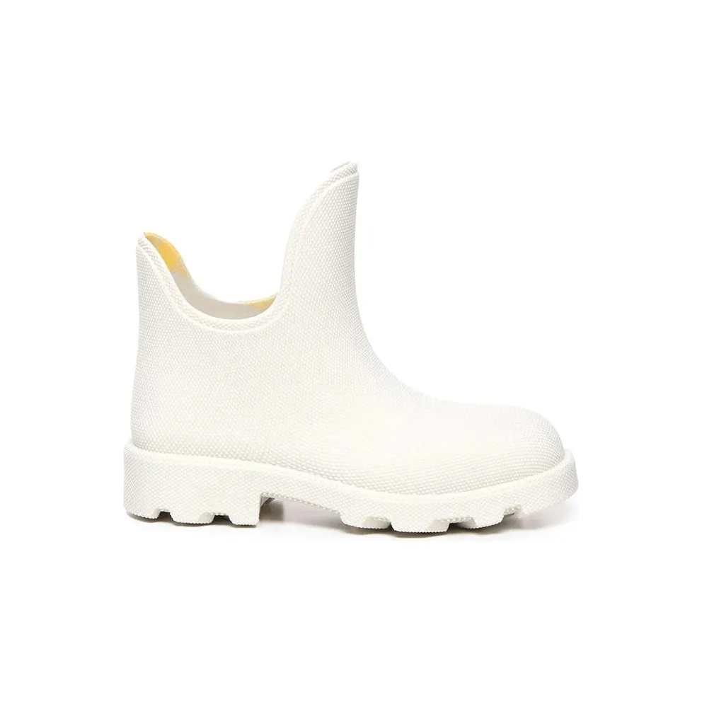 Burberry Round Toe Slip-On Boot White (8075493)