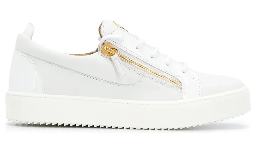 Giuseppe Zanotti Frankie sneakers met ritsdetail – Wit (RU00010004)