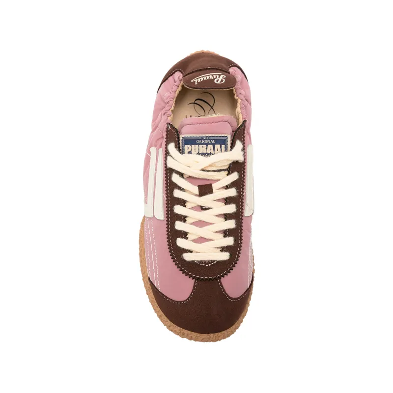 Puraai Logo-patch Panelled “Pink/Brown” (PU901C-002)