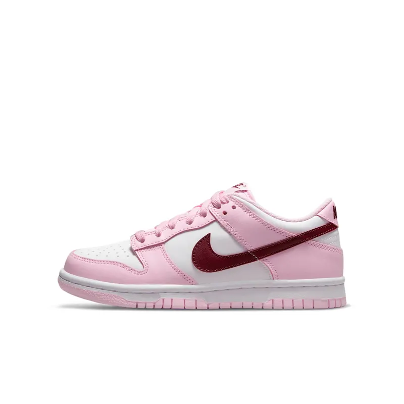 Nike Dunk Low Pink Red White (PS) GS (CW1590-601)