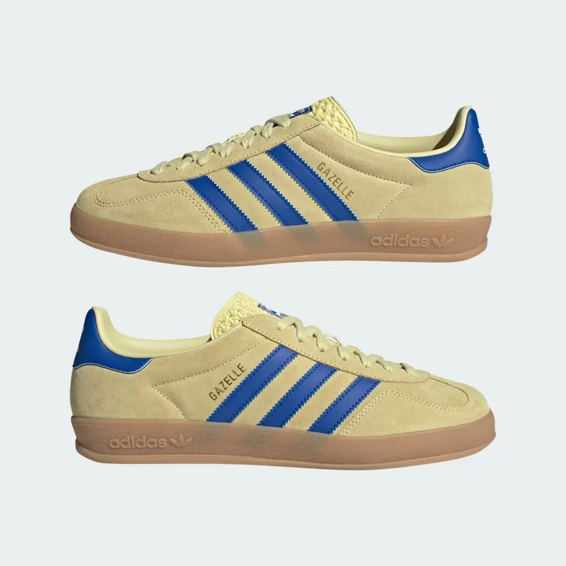 Adidas Gazelle Indoor Powder Yellow / Royal Blue / Cloud White (JH5406)