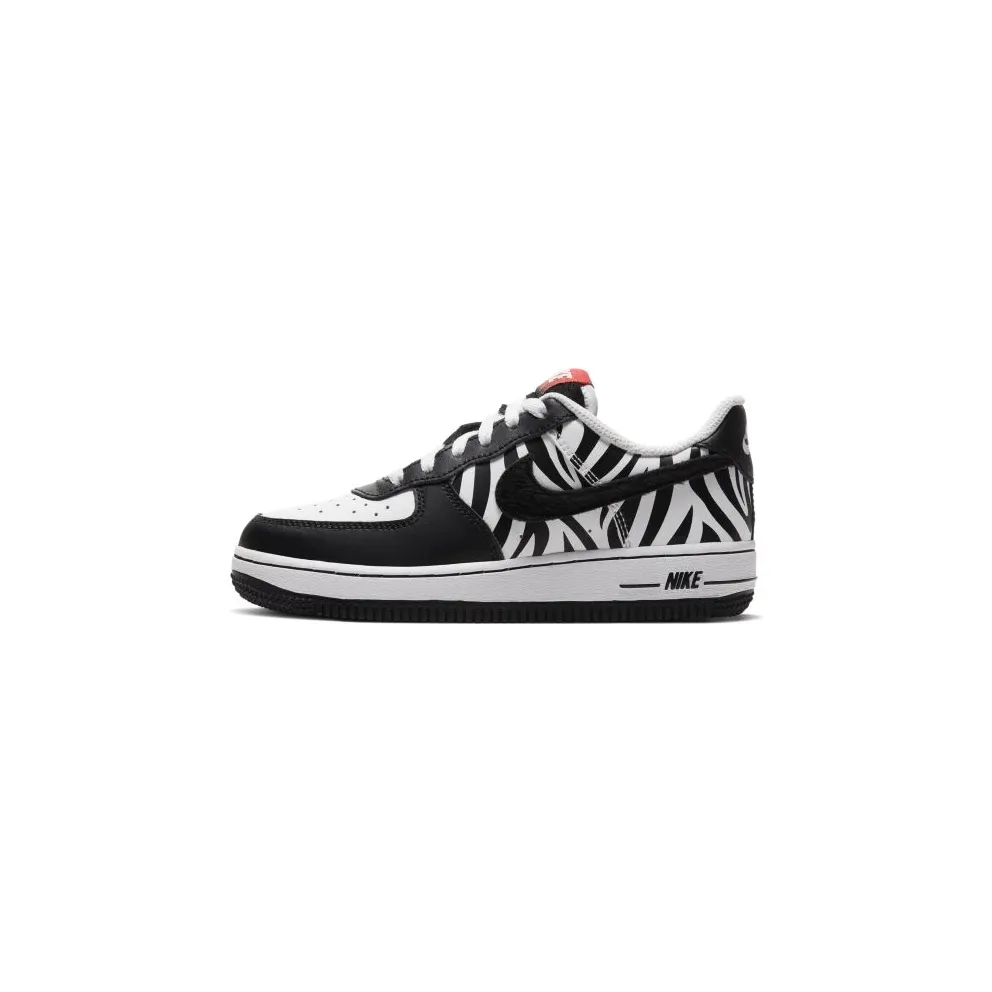Nike Air Force 1 Low Zebra (PS) White/Black (CU8428-100)
