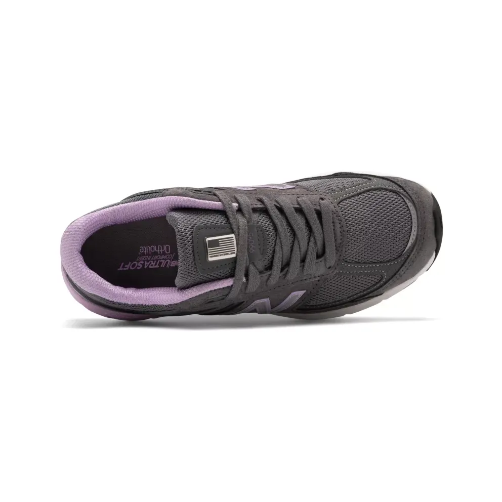 New Balance 990v5 MiUSA Lead Dark Violet Glow (W) (W990DV5)