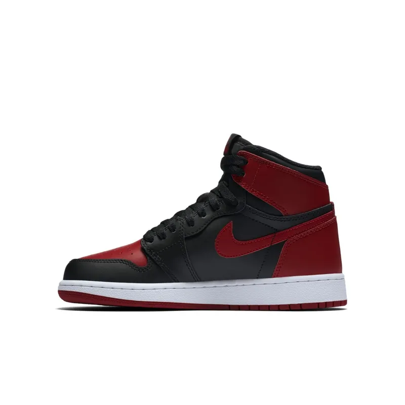Jordan 1 Retro Bred 2016 “Banned” (GS) Black/Varsity Red-White (575441-001)