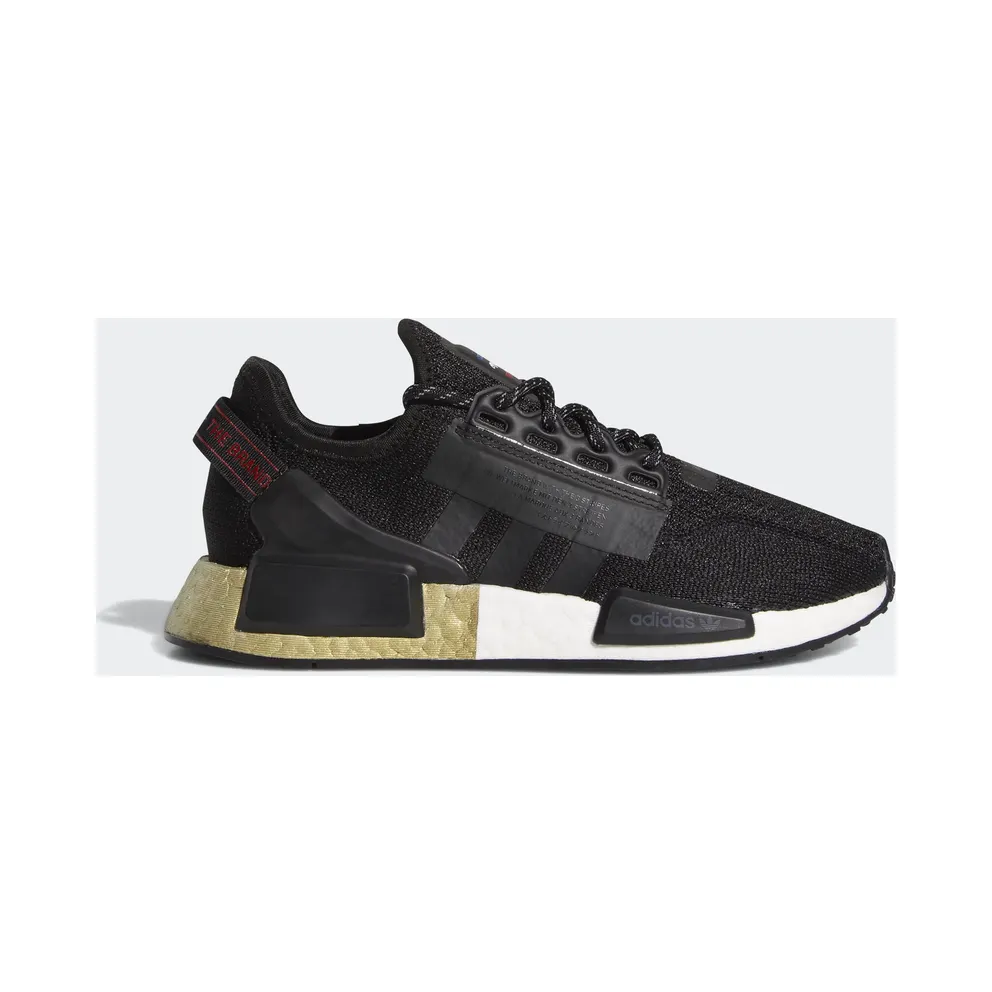 adidas NMD V2 Core Black Gold Metallic (Youth) (FW8048)