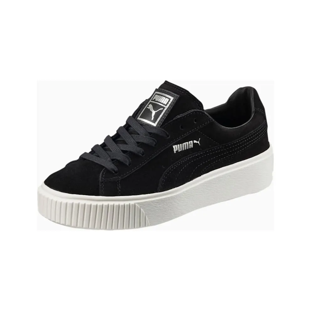 Puma Suede Platform Black (W) Puma Black/Black White (362223-01)