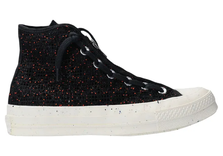 Converse Chuck Taylor All Star 70 Hi Speckled Black Crochet