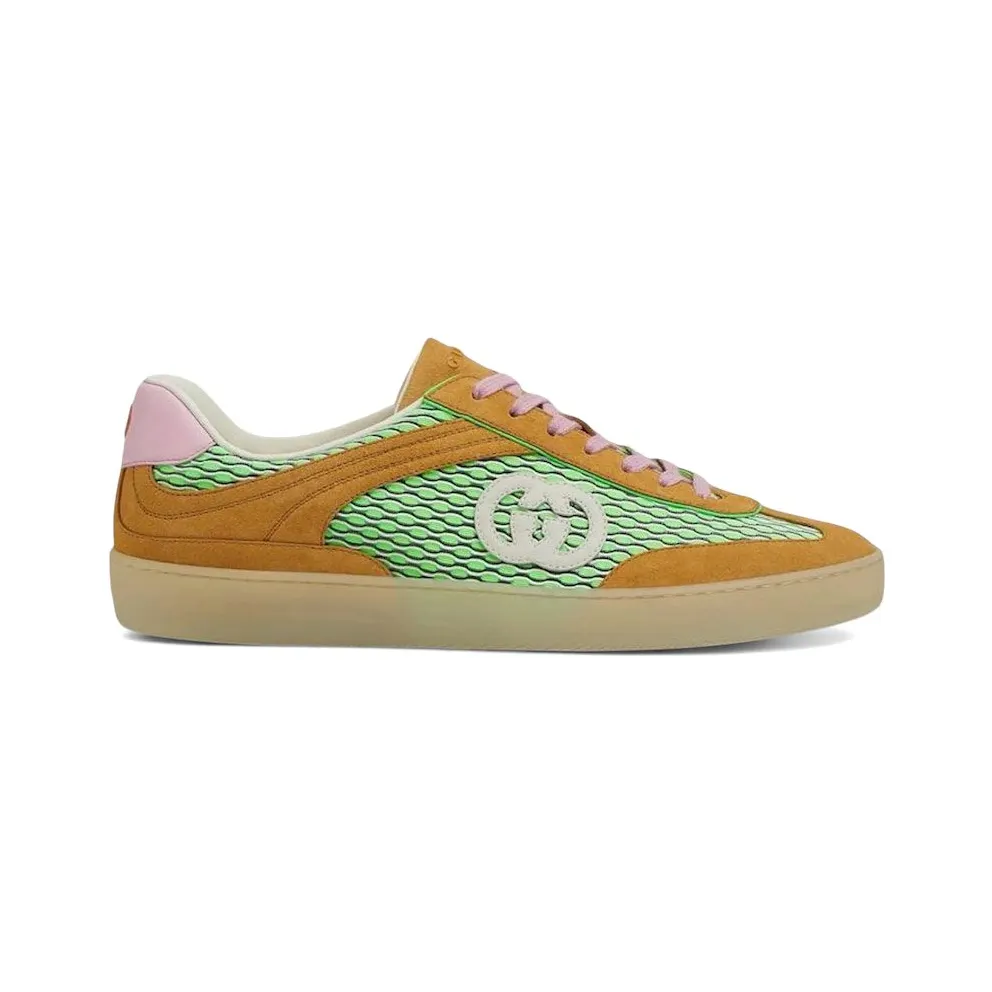Gucci G75 Low Green Brown Pink (832463 AAEZA 2241)