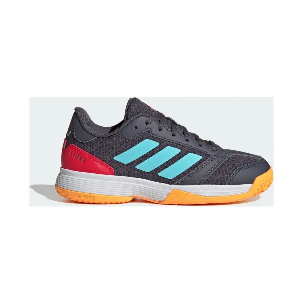 Adidas Ligra 8 Indoor Kids Aurora Onix / Flash Aqua / Semi Lucid Red (JR7120)
