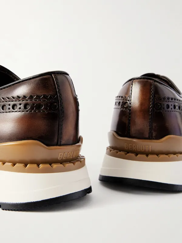 Berluti Fast Track Venezia Leather Oxford Brown (S6231-001)