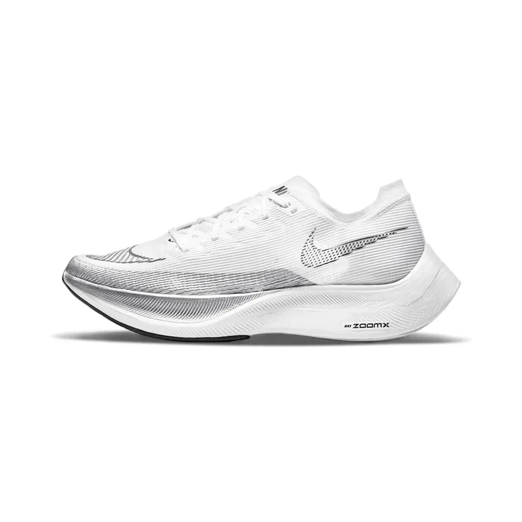 Nike ZoomX Vaporfly Next% 2 Wedstrijdschoen “White / Metallic Silver / Black” (CU4111-100)