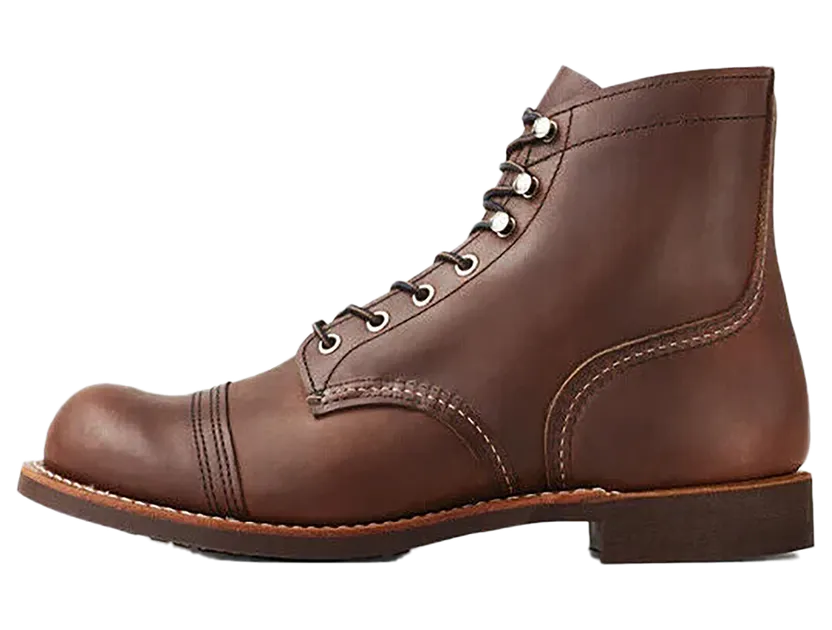 Red Wing Heritage Iron Ranger 6 Inch Cap Toe Boots “Amber” (8111)