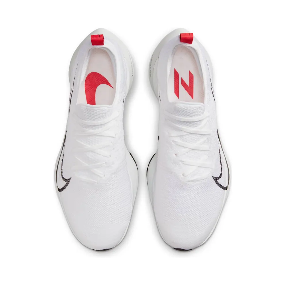 Nike Air Zoom Tempo NEXT% Flyknit White Light Crimson Platinum Tint Black (CI9923-105)