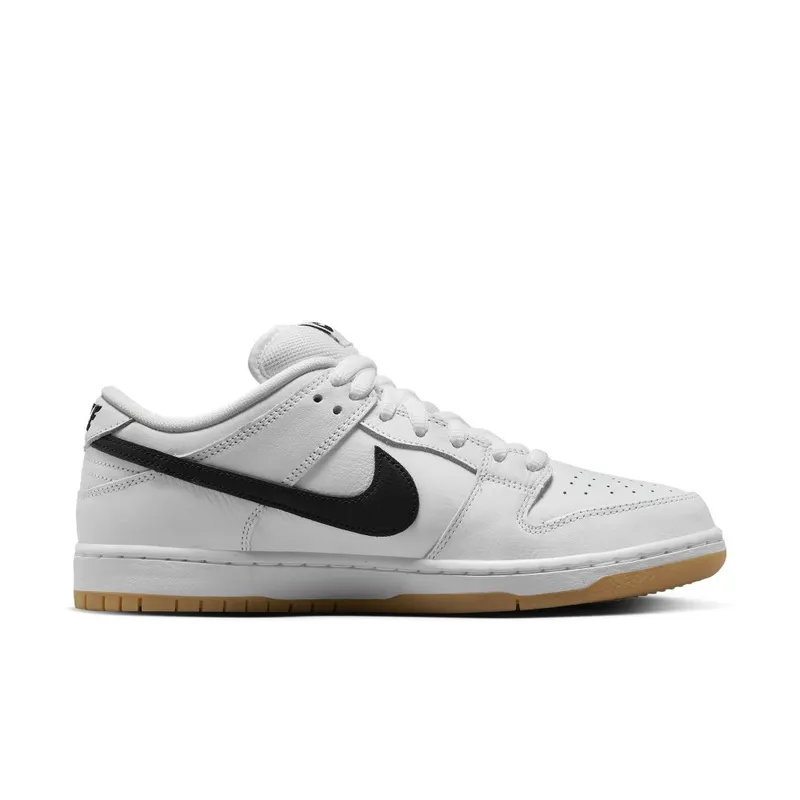 Nike SB Dunk Low Pro White/White/Gum Light Brown/Black (CD2563-101)