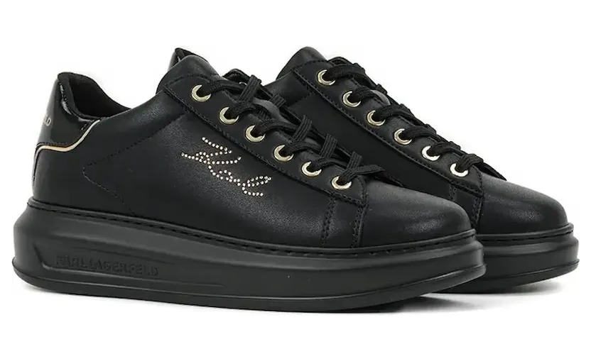 Karl Lagerfeld Kapri met plateauzool en logodetail “Black” (KL62518)