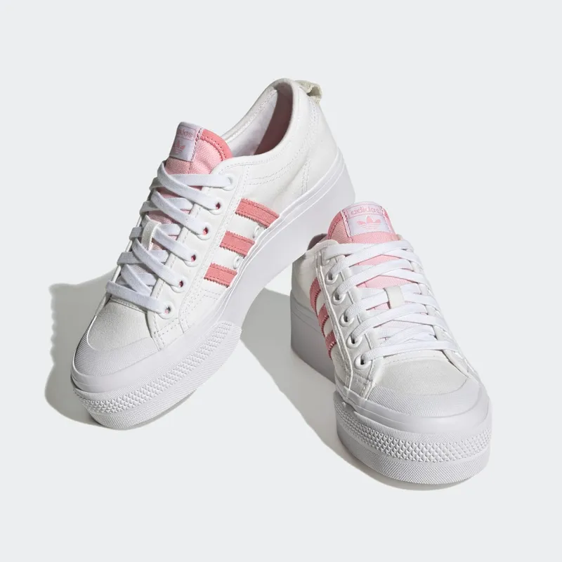 Adidas Nizza Platform Cloud White / Super Pop / Core Black (FZ6188)
