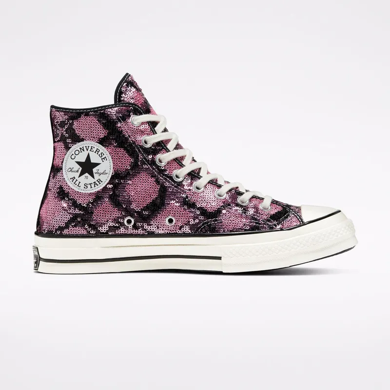 Converse Chuck Taylor All-Star 70s Hi Light Sequin Light Orchid/Egret-Black (166560C)