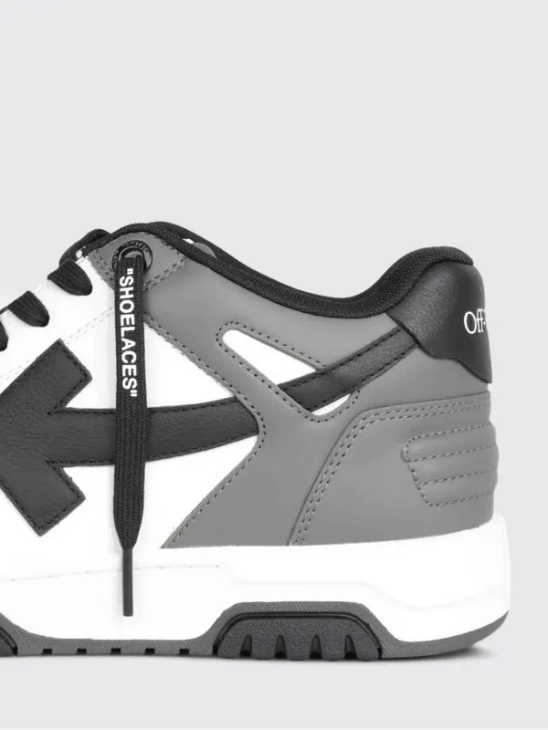 Off-White Out Of Office Leather Sneakers Grey (M189C9L0130710) (3)